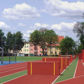 SPORTS FIELD COMPLEX WITH NATO OBSTACLE COURSE